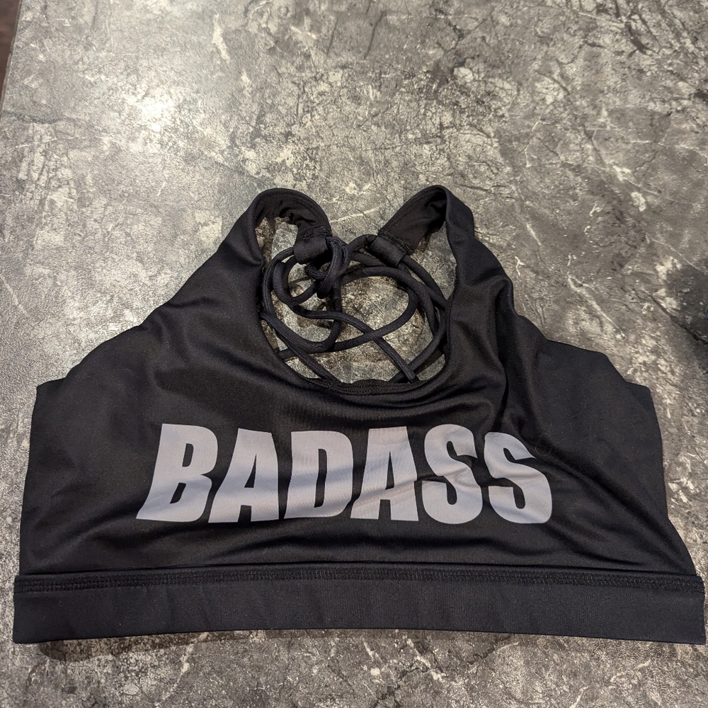 Black Badass butterfly back Bra